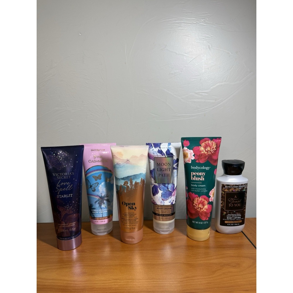 Bath and Body Works , Victorias Secret Body Cream Lotion Bundle Of 6 All New